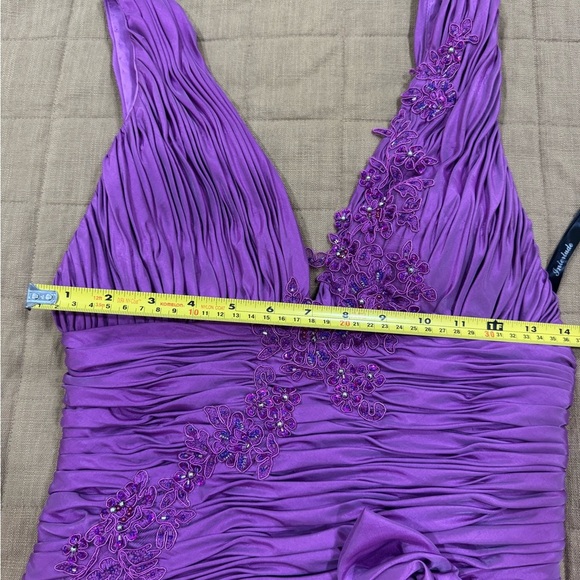 Elegant Purple Mini Dress - Picture 7 of 9